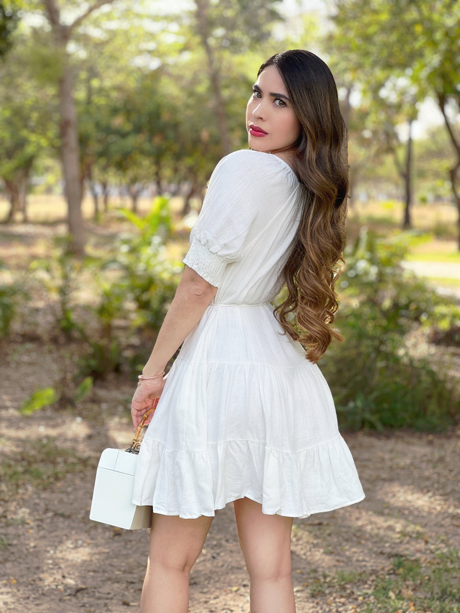 VESTIDO BLANCO BRILLANTE – CielitoStoreMX