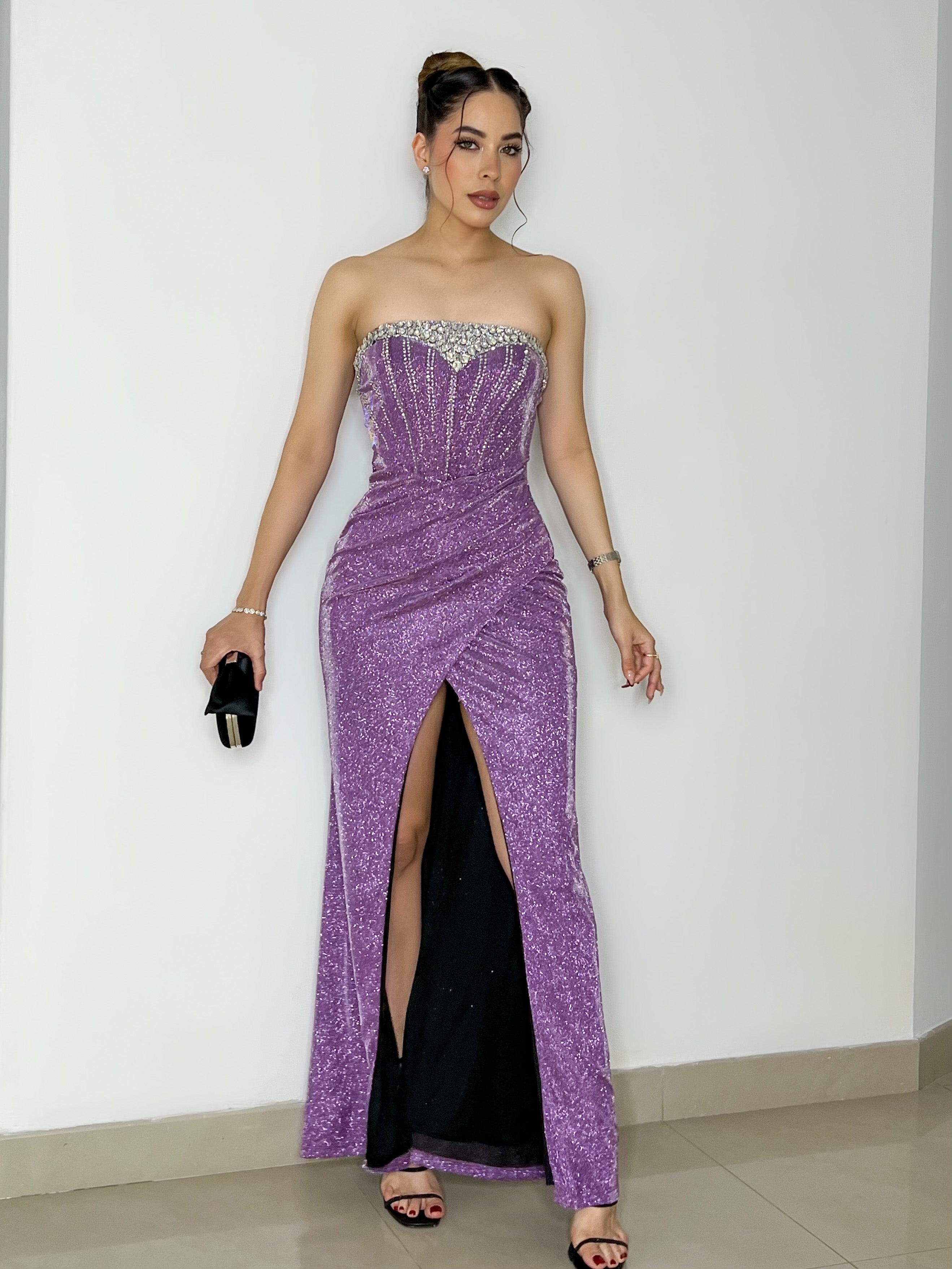 VESTIDO GALAXIA MORADO