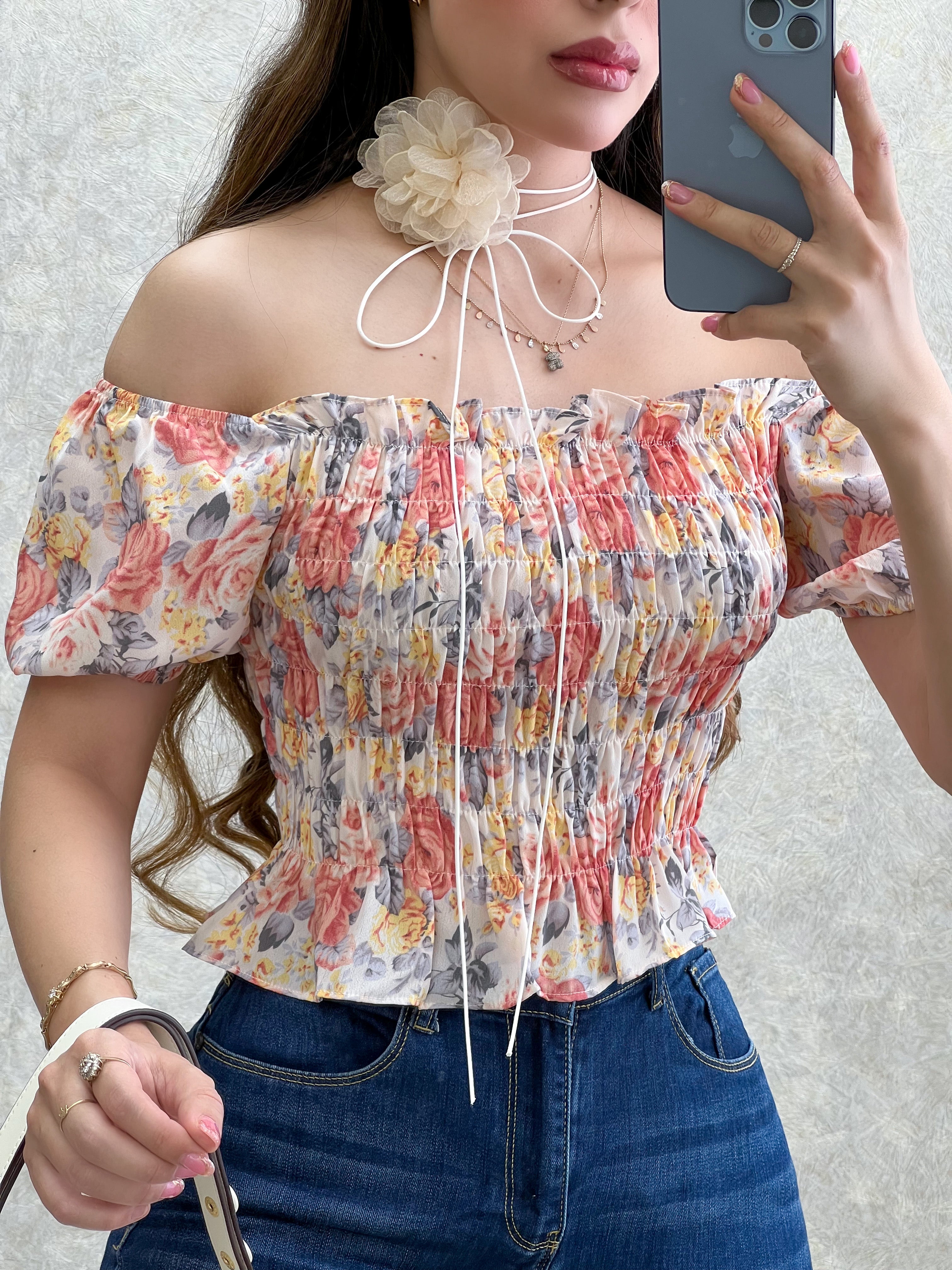 BLUSA CORRUGADA ROSA