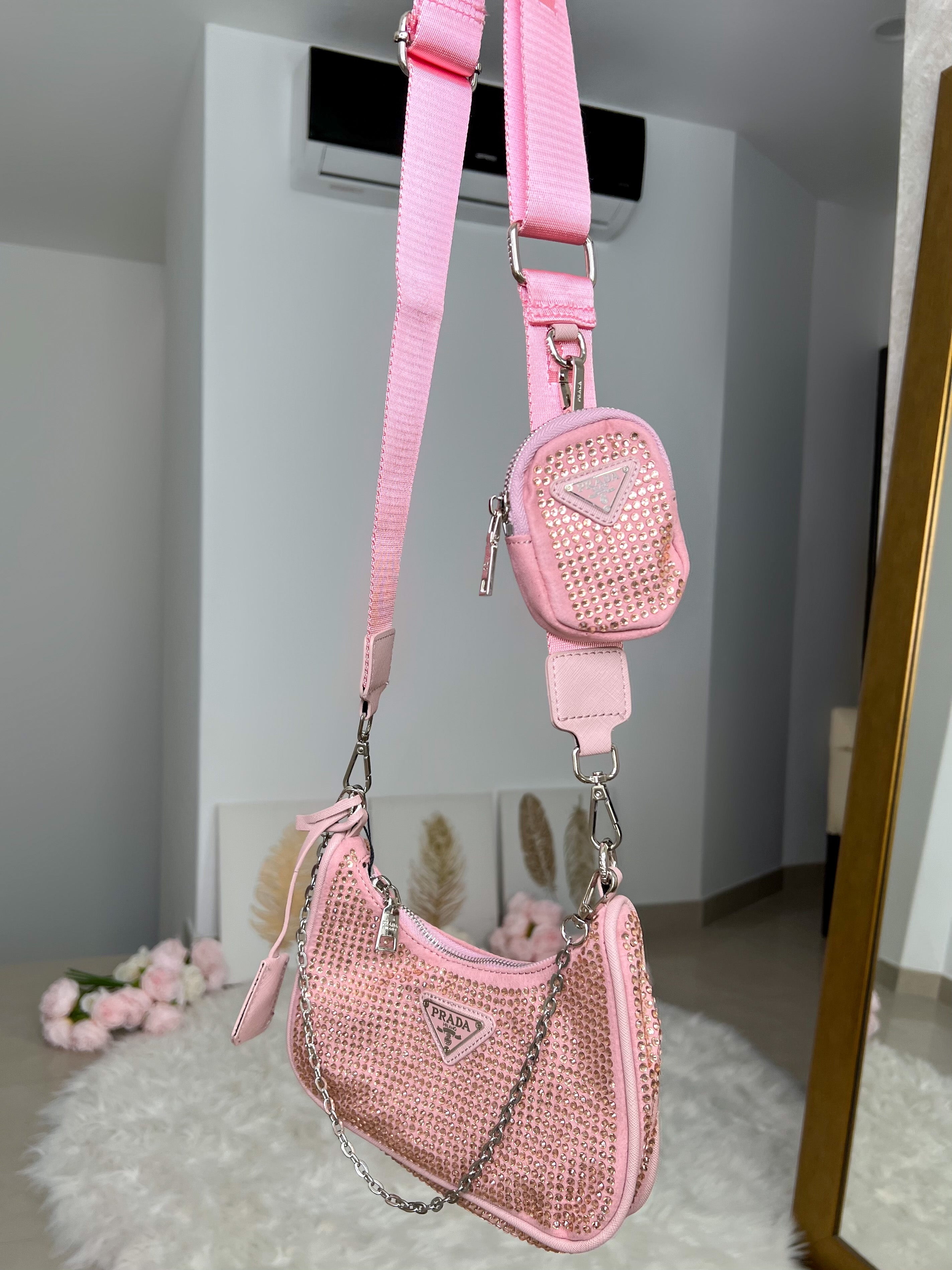 BOLSO PRADA CON PEDRERÍA