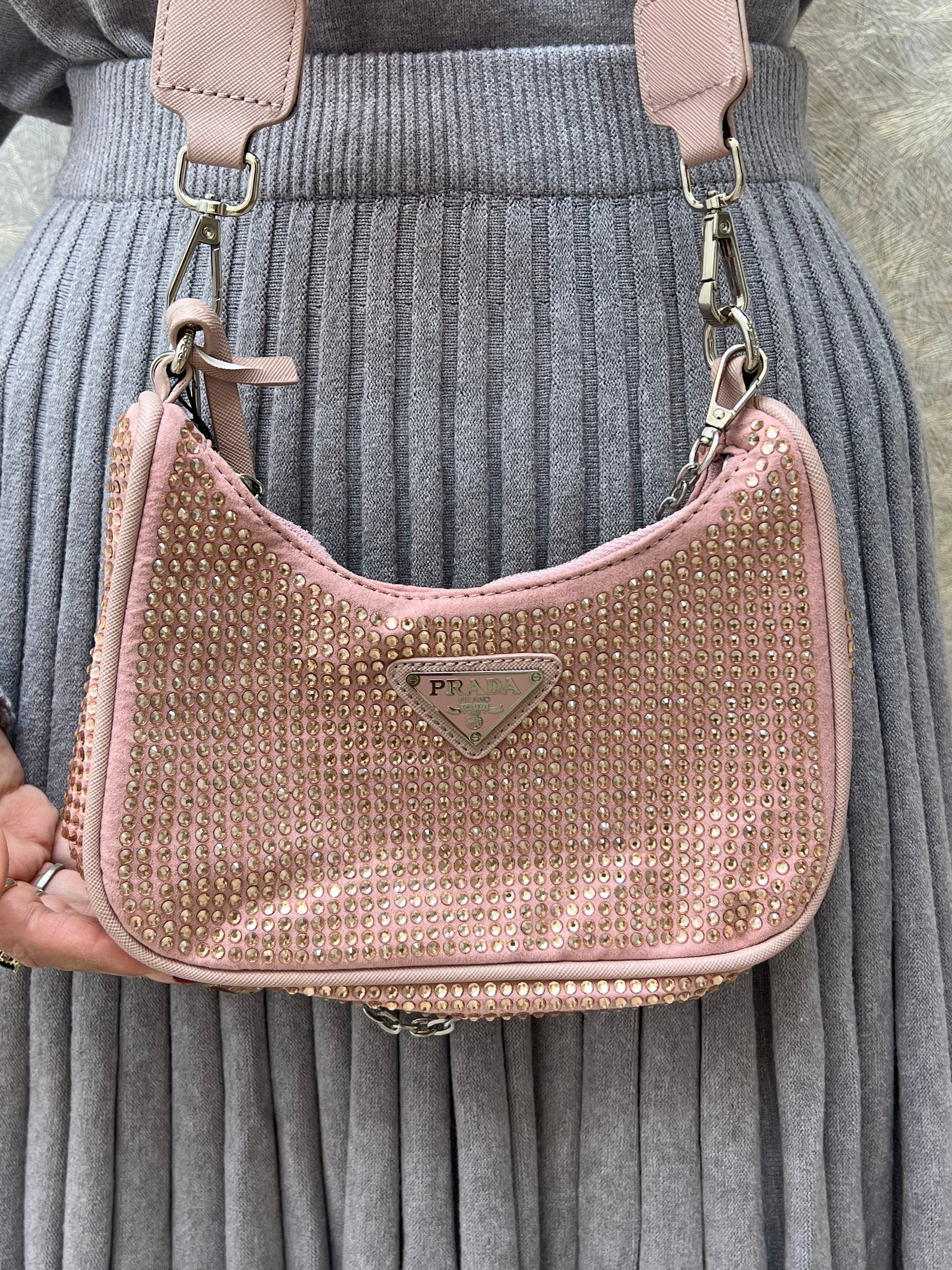 BOLSO PRADA CON PEDRERÍA