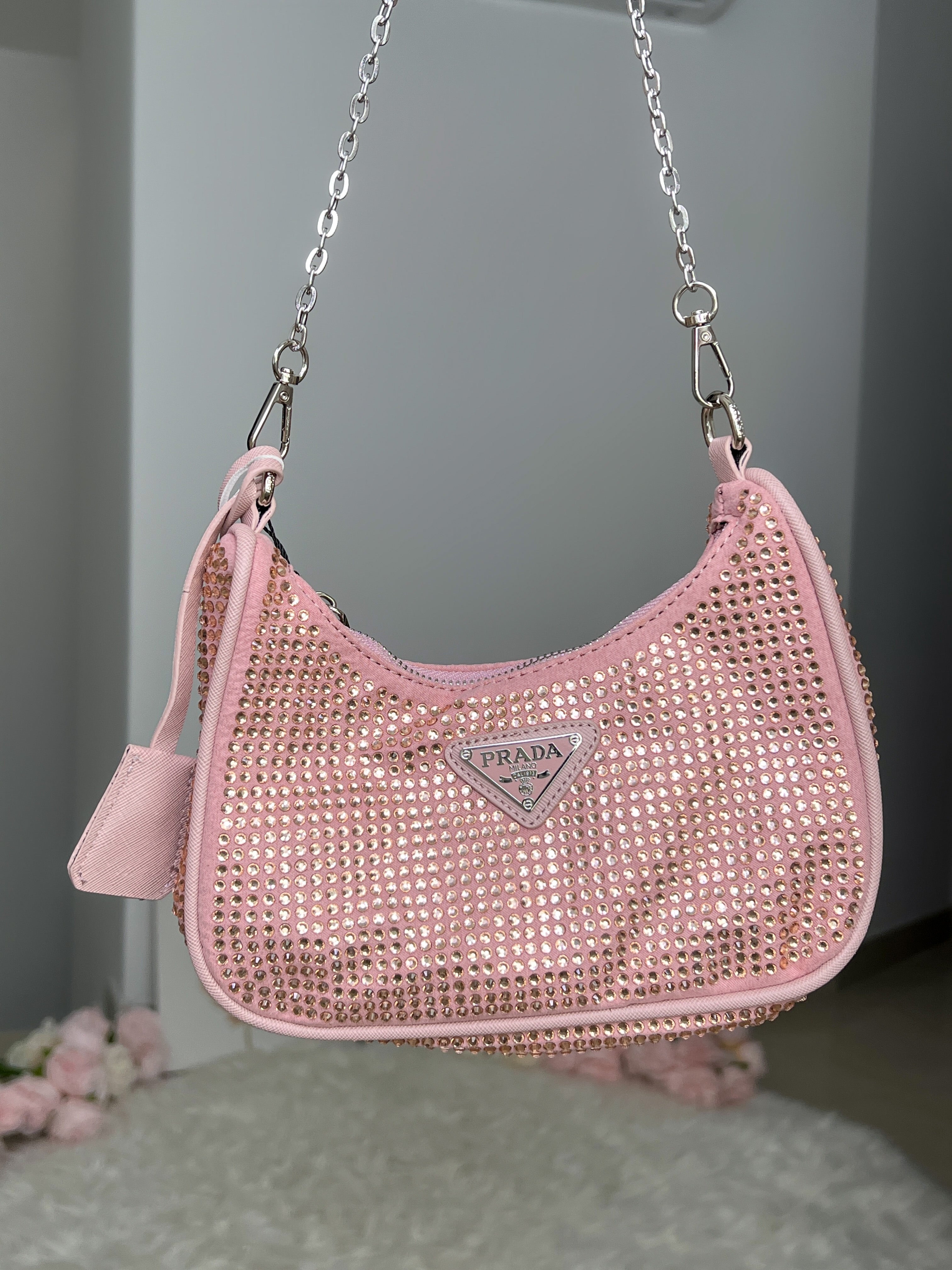 BOLSO PRADA CON PEDRERÍA