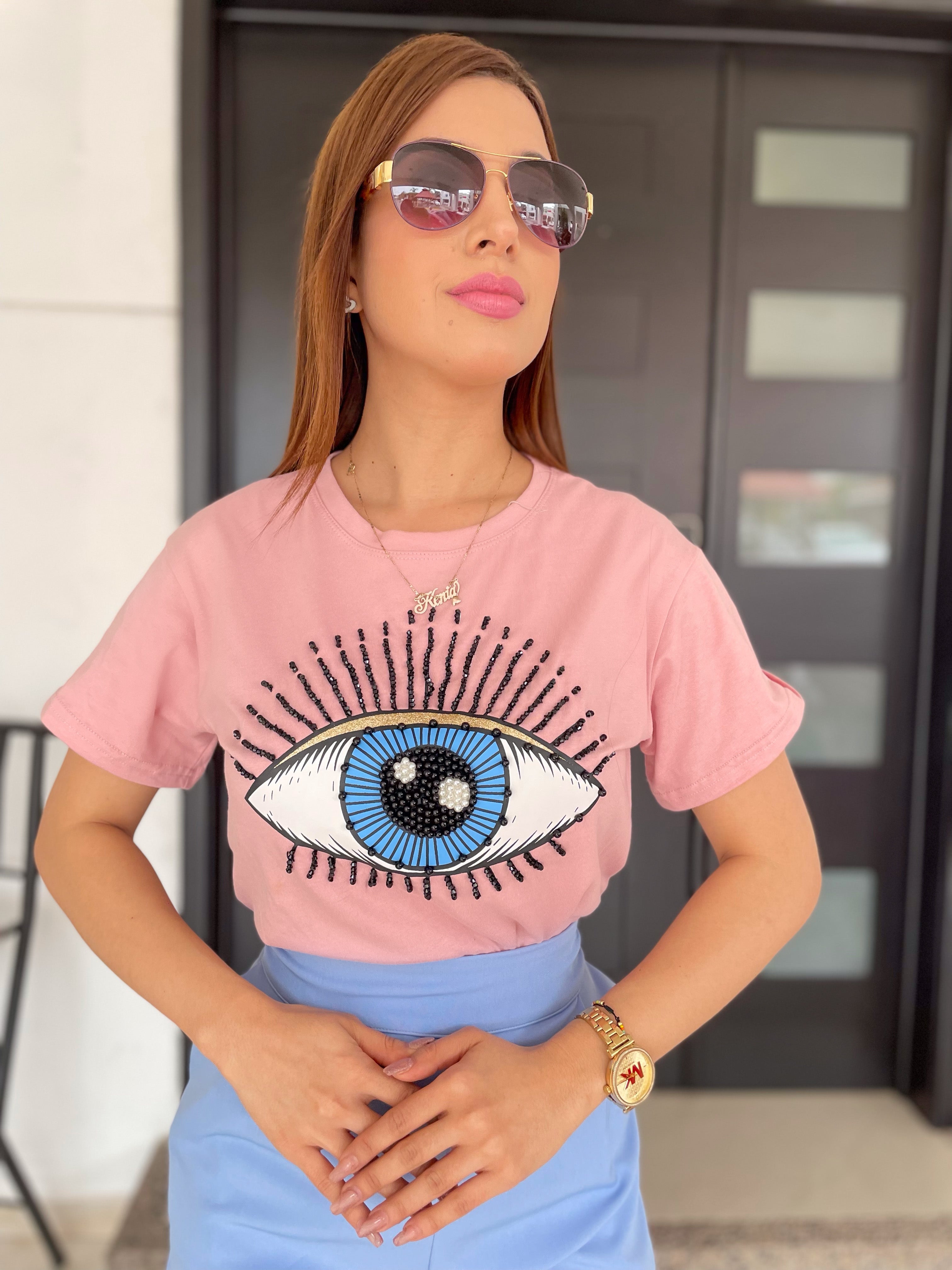 Blusa de ojo rosita