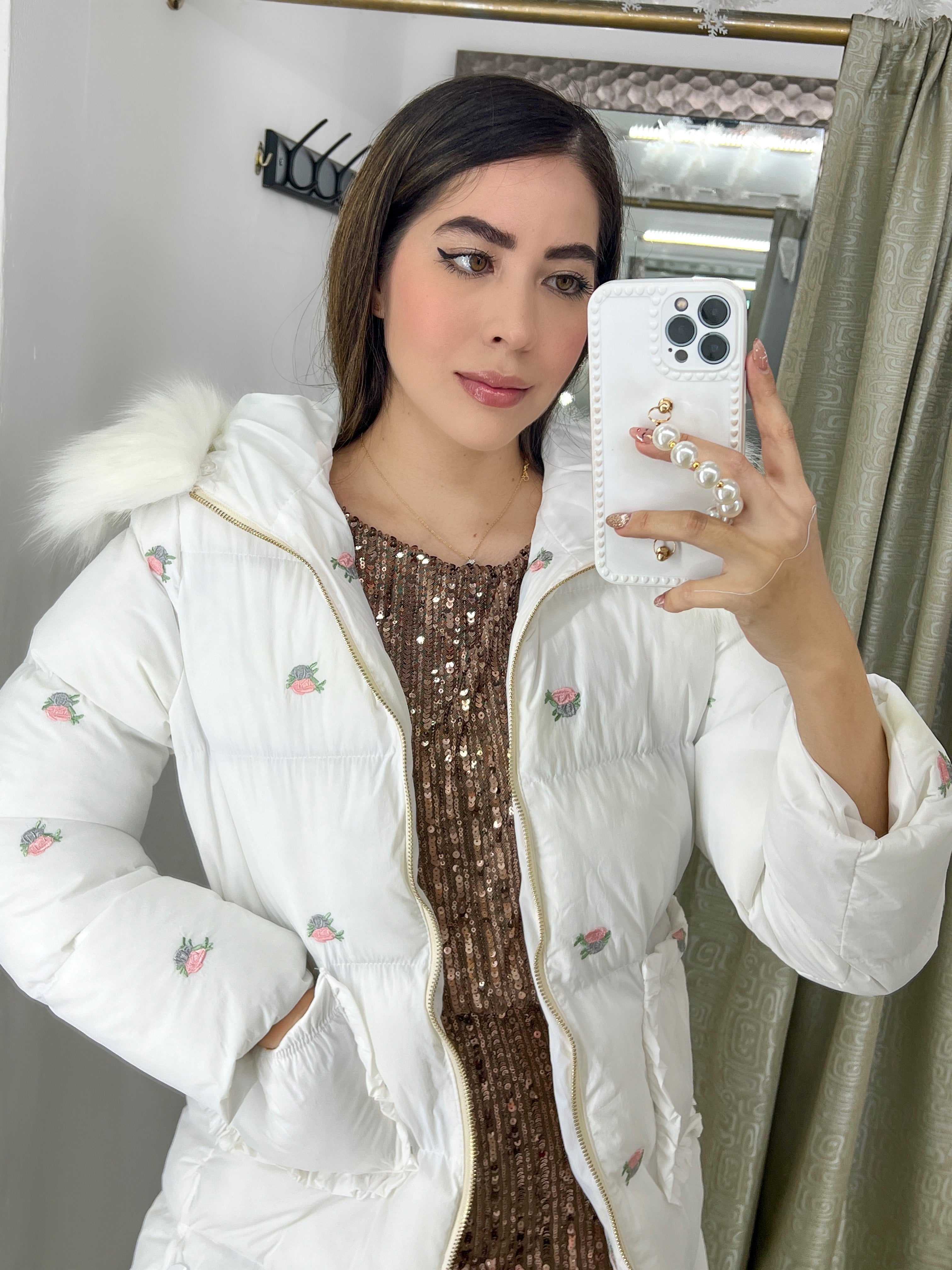 CHAQUETA GABARDINA BLANCA