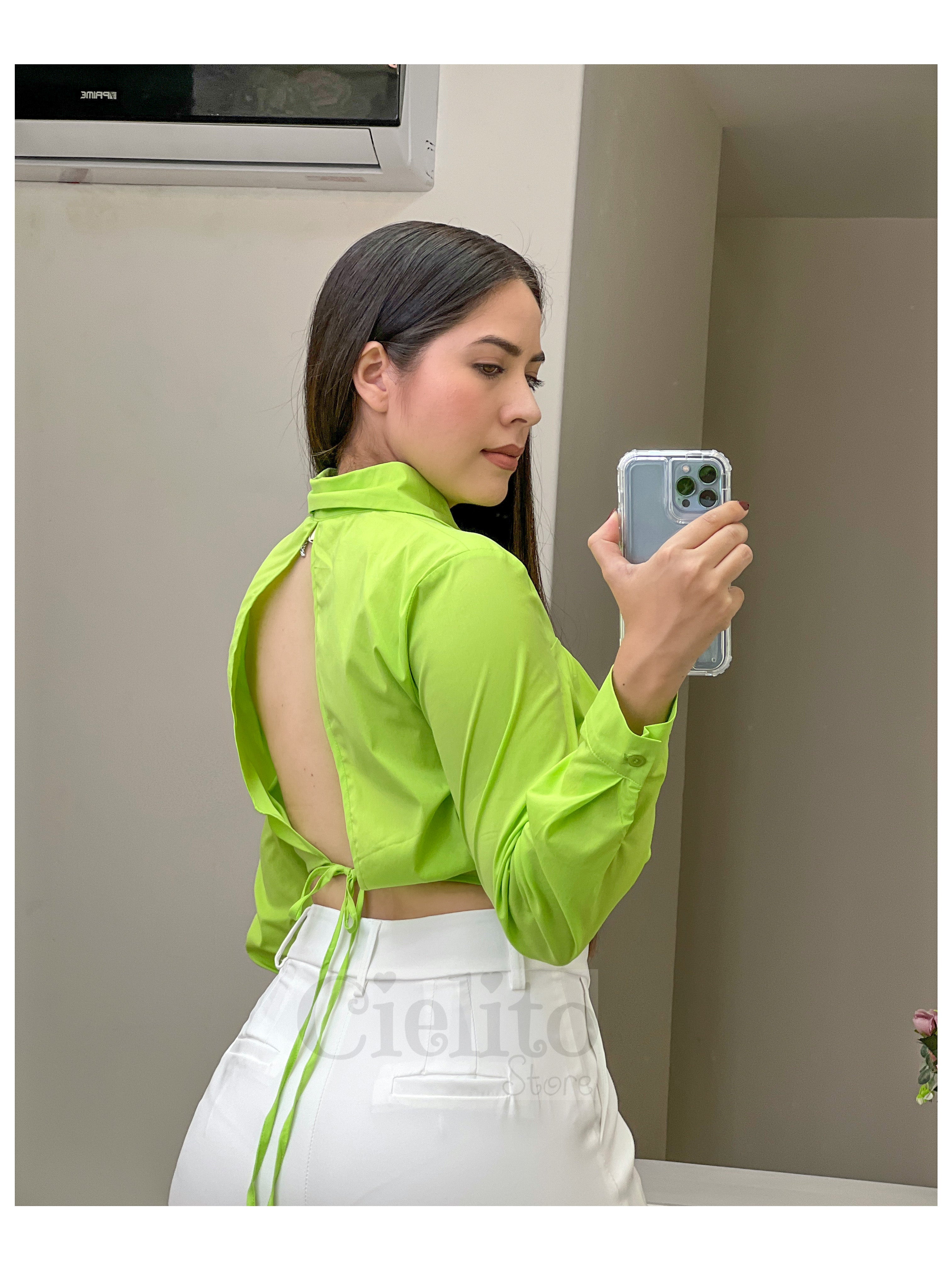 GREEN BLOUSE