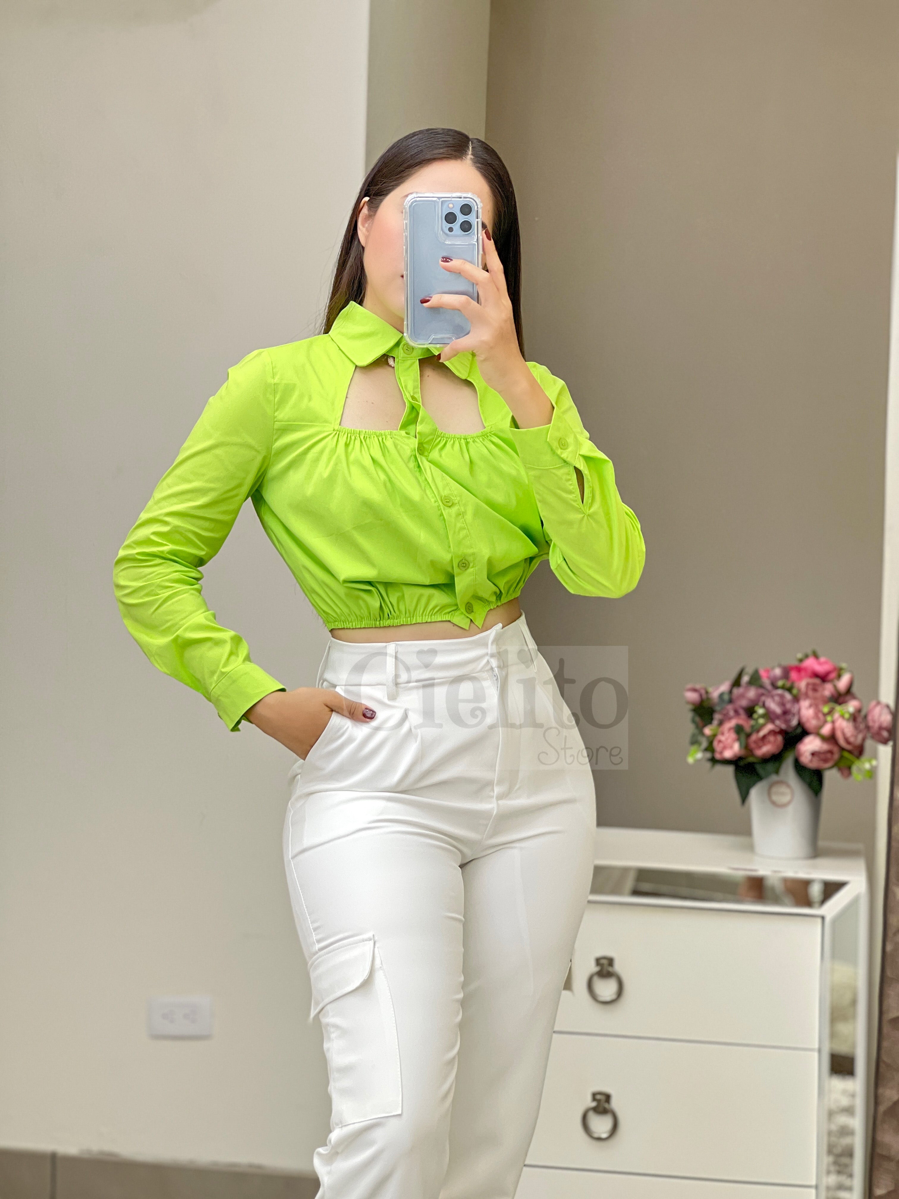 GREEN BLOUSE