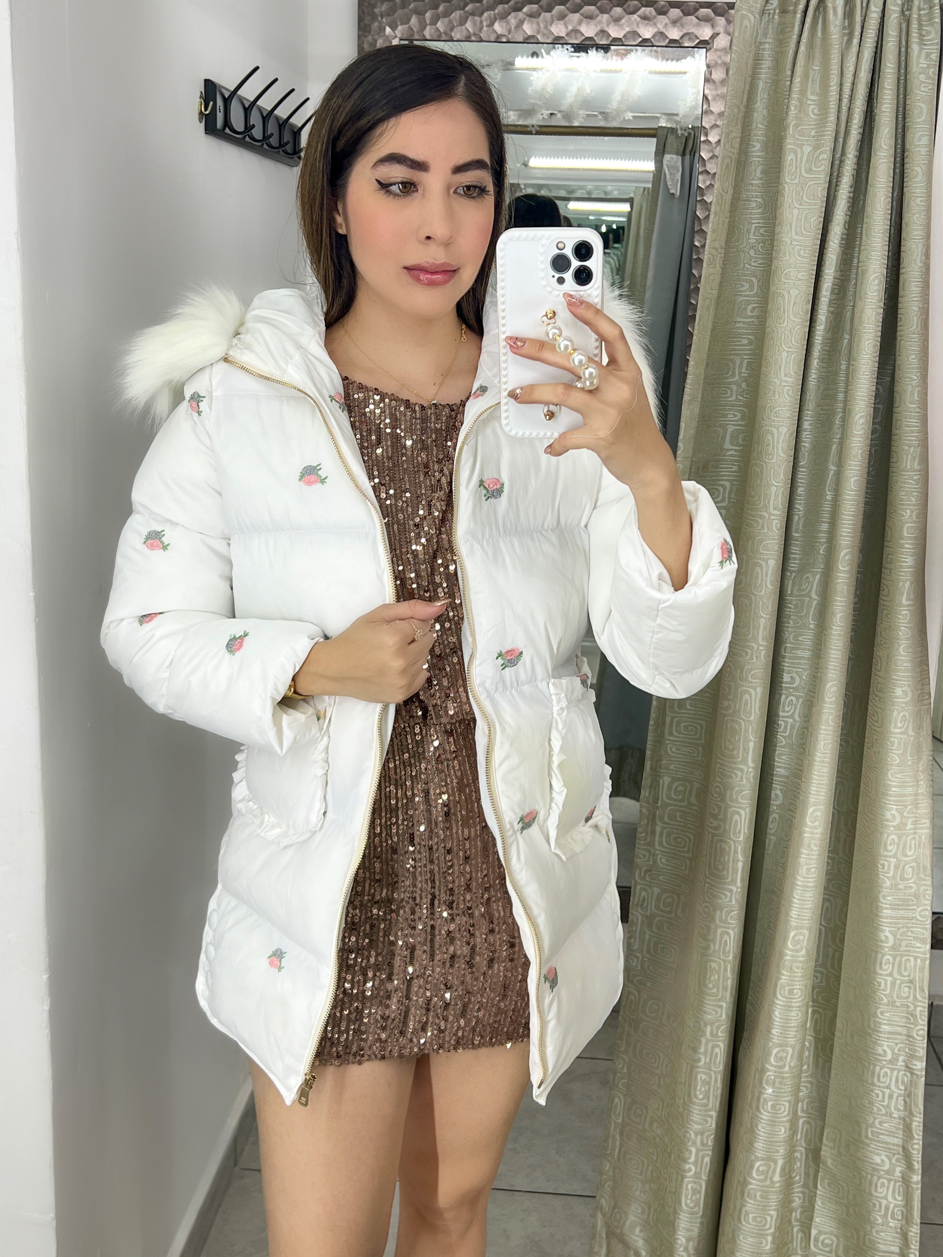 CHAQUETA GABARDINA BLANCA